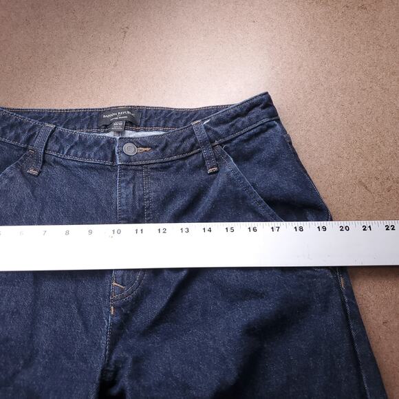 Banana Republic Jeans Women 30/10 Blue Wide Leg High Rise Trouser Casual Chic - Picture 5 of 11